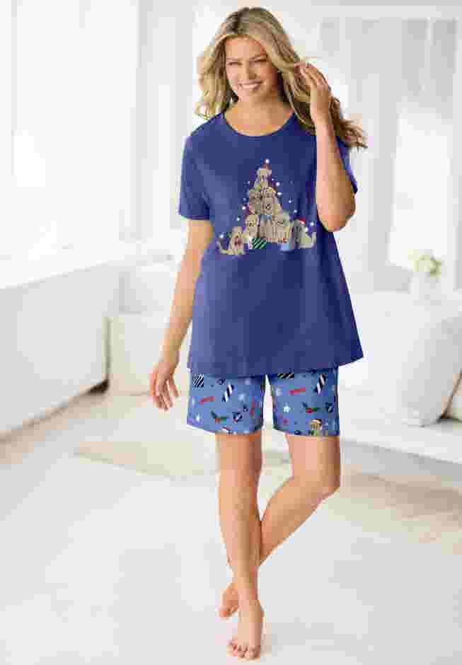 Knit PJ Short Set image number 0