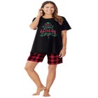 Knit PJ Short Set image number null