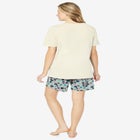 Knit PJ Short Set image number null