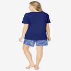 Knit PJ Short Set image number null