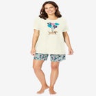 Knit PJ Short Set image number null