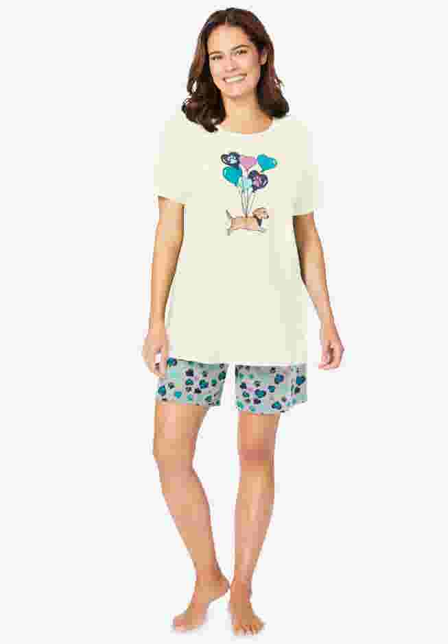 Knit PJ Short Set image number 0