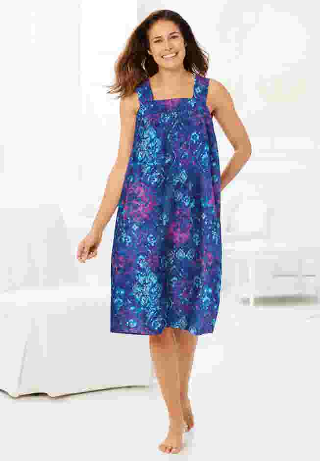 Print Sleeveless Square Neck Lounger image number 5