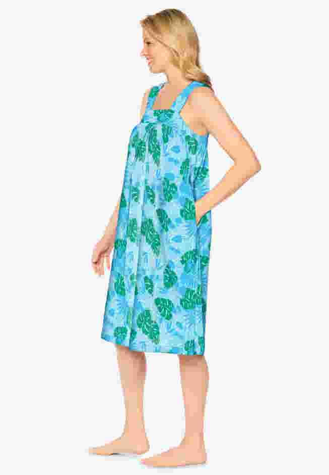 Print Sleeveless Square Neck Lounger image number 2