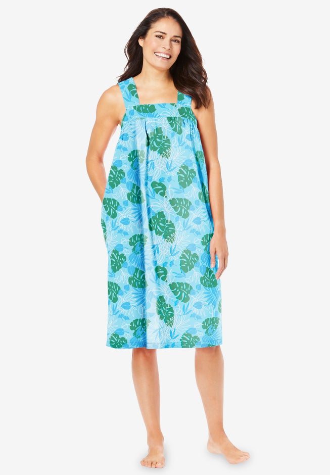 Print Sleeveless Square Neck Lounger image number 0