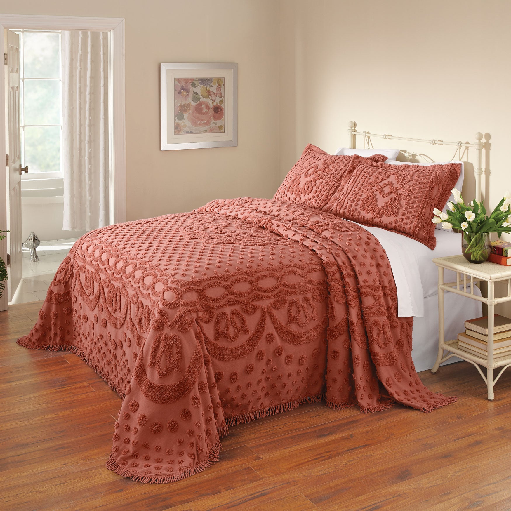 100% Cotton Georgia Chenille Bedspread image number 0