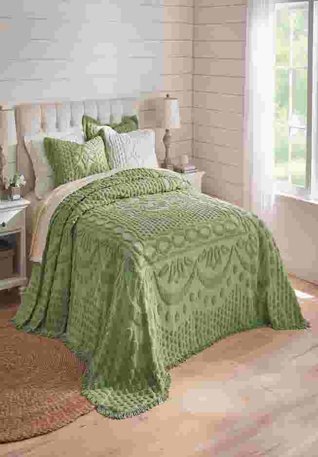 100% Cotton Georgia Chenille Shams image number 1