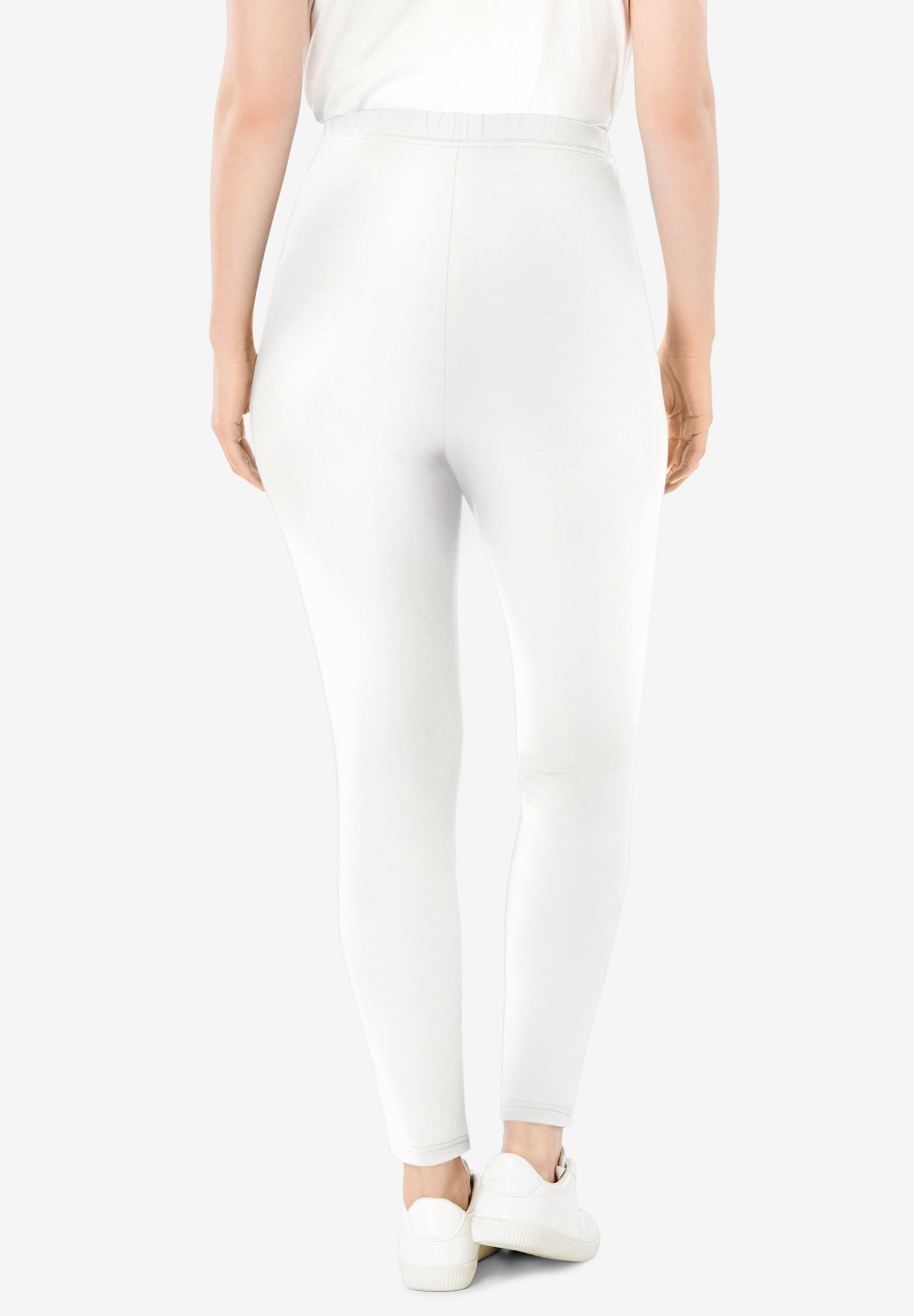 Stretch-Cotton Knit Pull-On Leggings image number 1