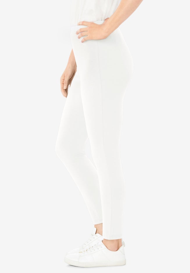 Stretch-Cotton Knit Pull-On Leggings image number 2