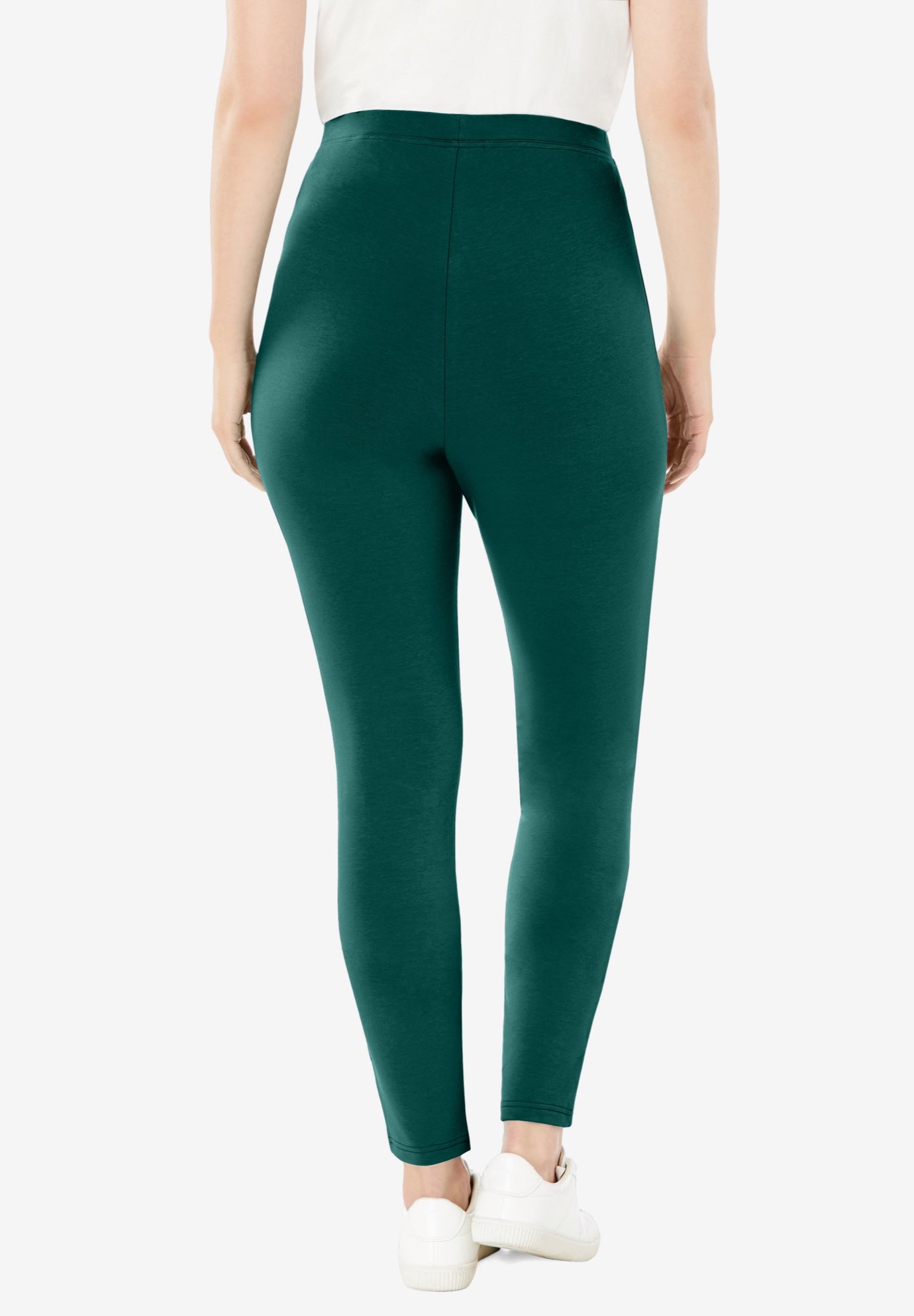 Stretch-Cotton Knit Pull-On Leggings image number 1