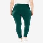 Stretch-Cotton Knit Pull-On Leggings image number null