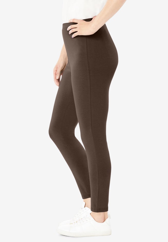 Stretch-Cotton Knit Pull-On Leggings image number 2