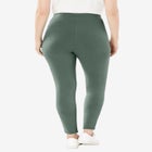 Stretch-Cotton Knit Pull-On Leggings image number null