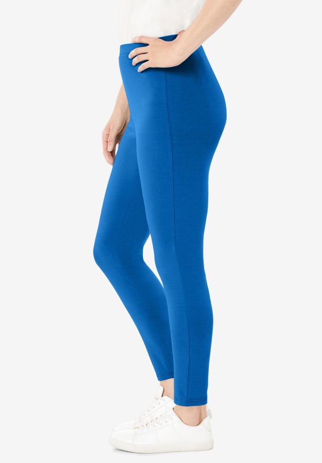 Stretch-Cotton Knit Pull-On Leggings image number 2