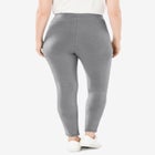 Stretch-Cotton Knit Pull-On Leggings image number null