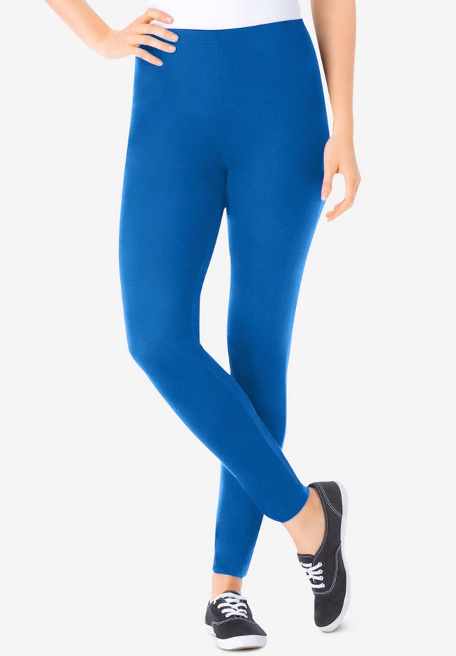 Stretch-Cotton Knit Pull-On Leggings image number 0