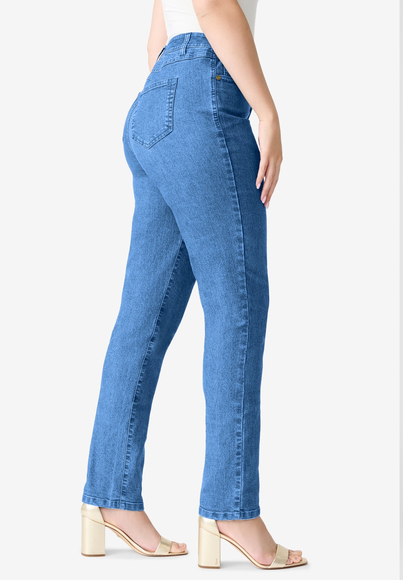 Plus Size Classic Stretch Straight Leg Jean image number 3