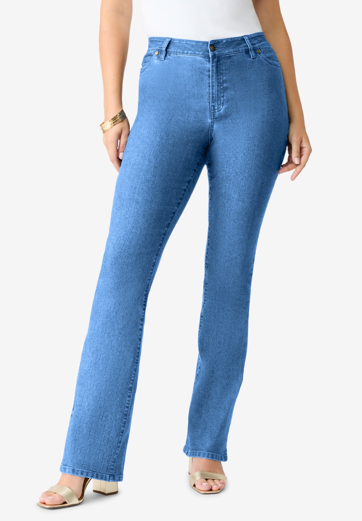 Plus Size Classic Stretch Bootcut Jean image number 0