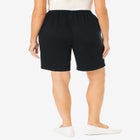 7-Day Elastic-Waist Pull-On Cotton Denim Shorts image number null