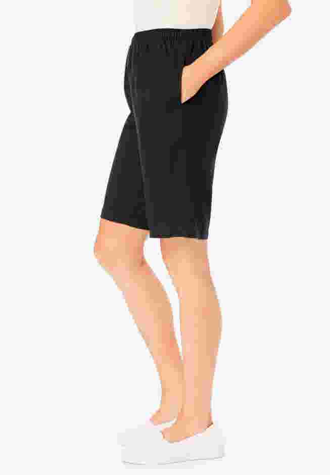 7-Day Elastic-Waist Pull-On Cotton Denim Shorts image number 2
