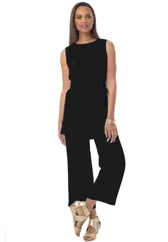 2-Piece Linen Capri Set image number 0