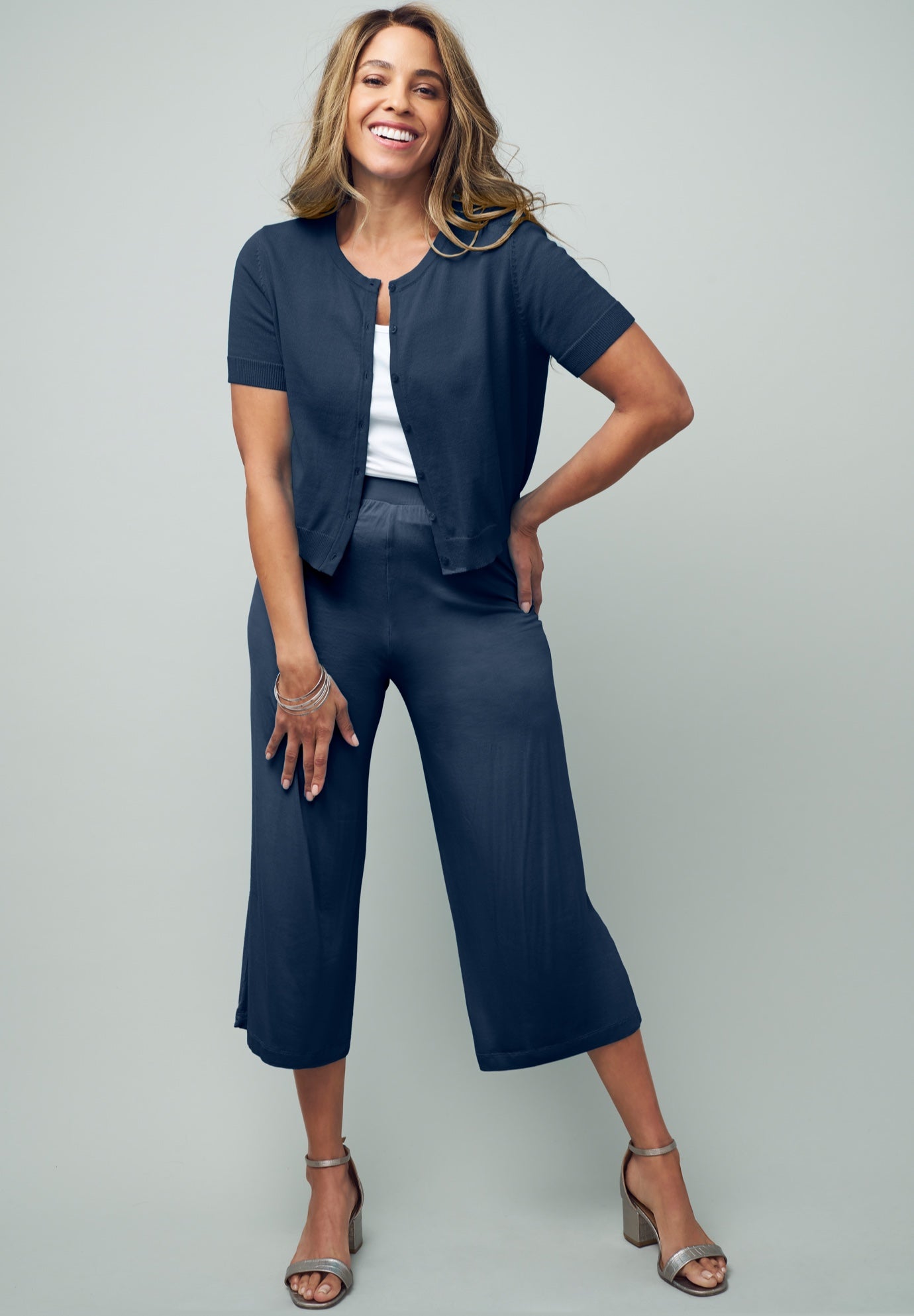 Jewel-Neck Shrug image number 0