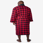 Jersey-Lined Flannel Robe image number null