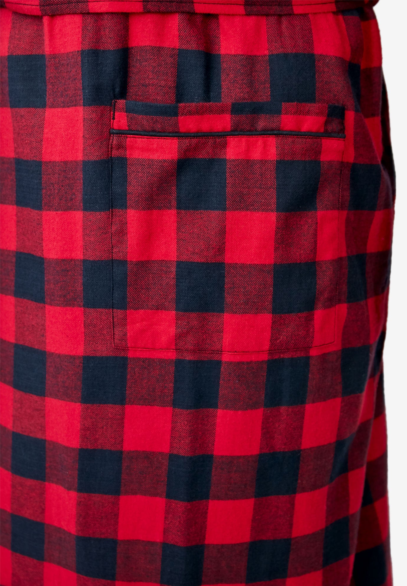 Jersey-Lined Flannel Robe image number 4