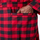 Jersey-Lined Flannel Robe image number null