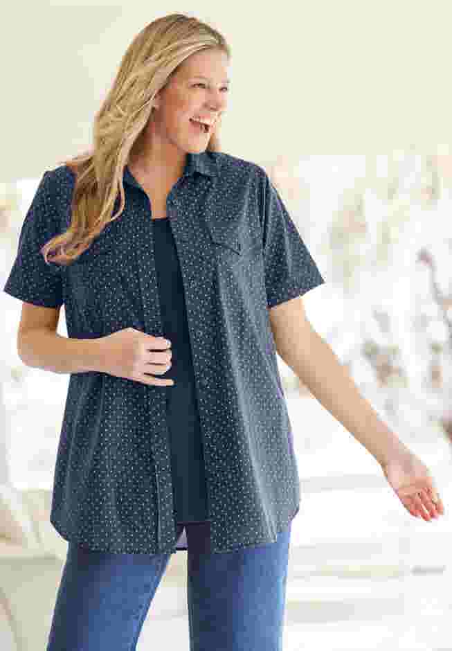 Short-Sleeve Cotton Campshirt image number 0
