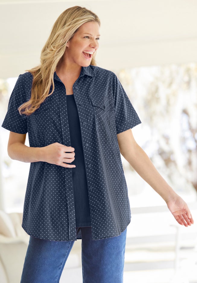 Short-Sleeve Cotton Campshirt image number 0