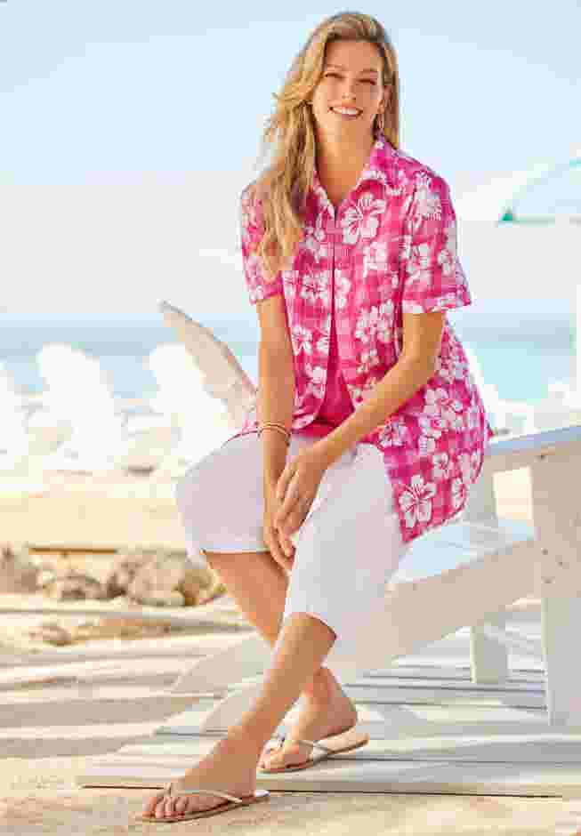 Short-Sleeve Cotton Campshirt image number 0