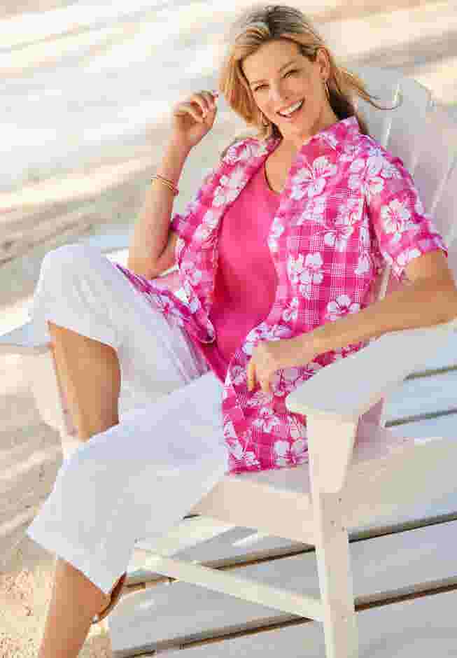 Short-Sleeve Cotton Campshirt image number 1