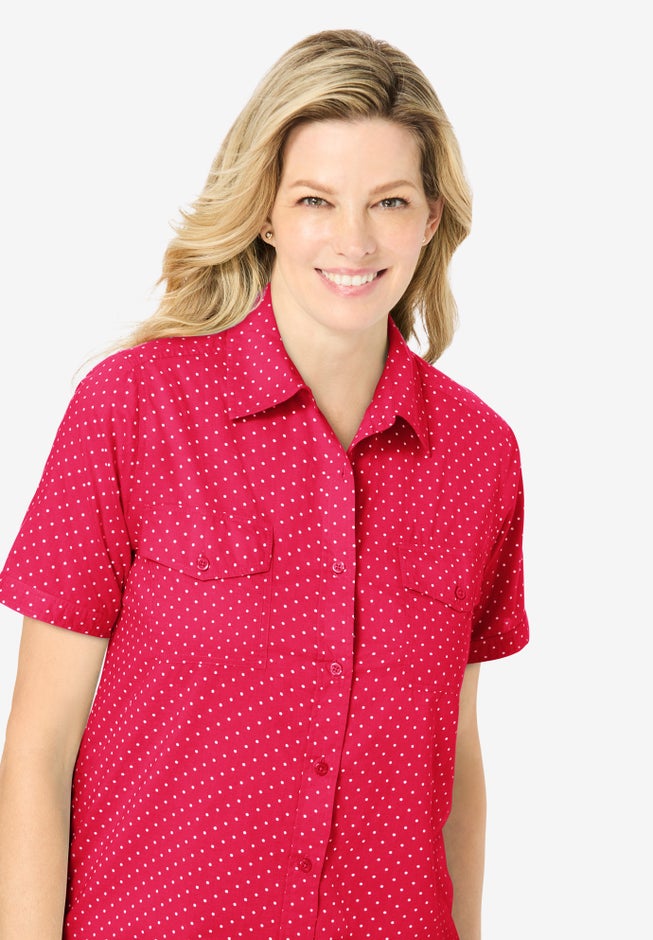 Short-Sleeve Cotton Campshirt image number 3