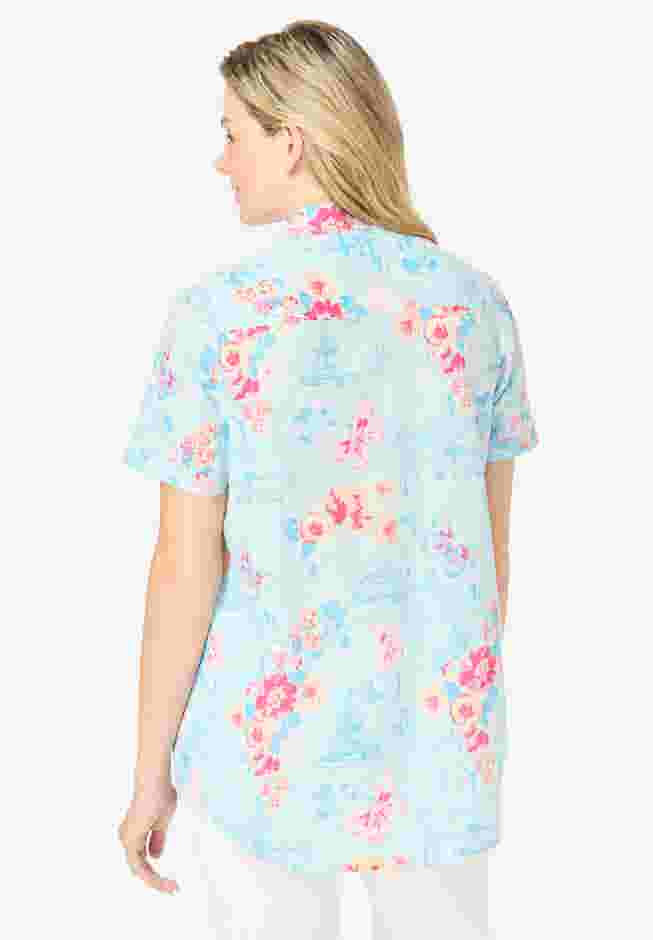 Short-Sleeve Cotton Campshirt image number 1