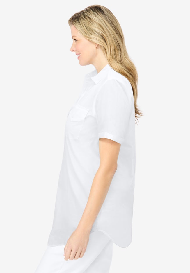 Short-Sleeve Cotton Campshirt image number 2