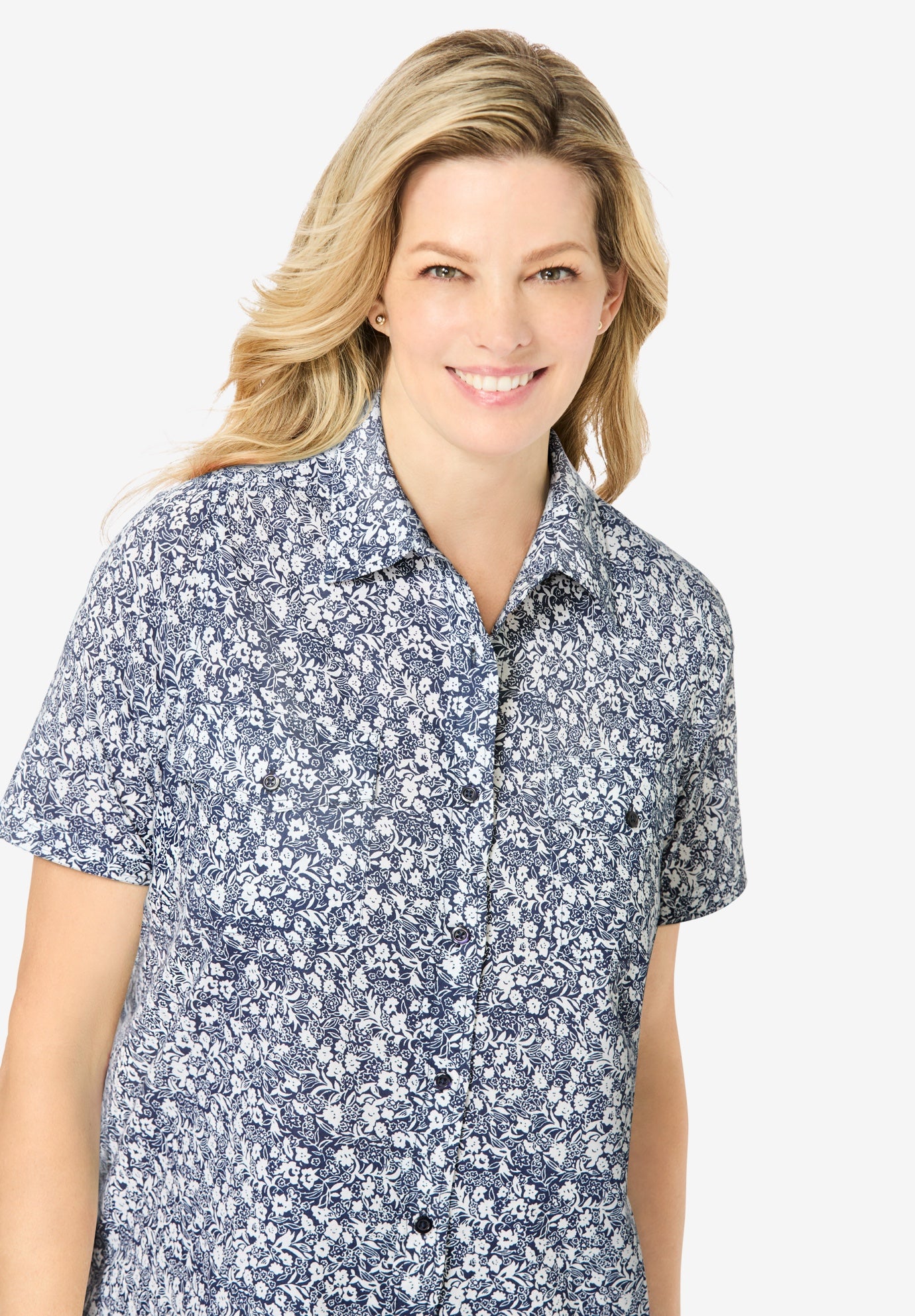 Short-Sleeve Cotton Campshirt image number 2