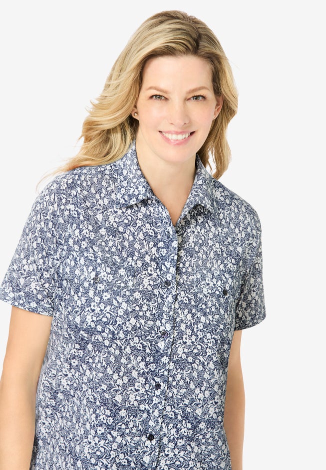 Short-Sleeve Cotton Campshirt image number 2