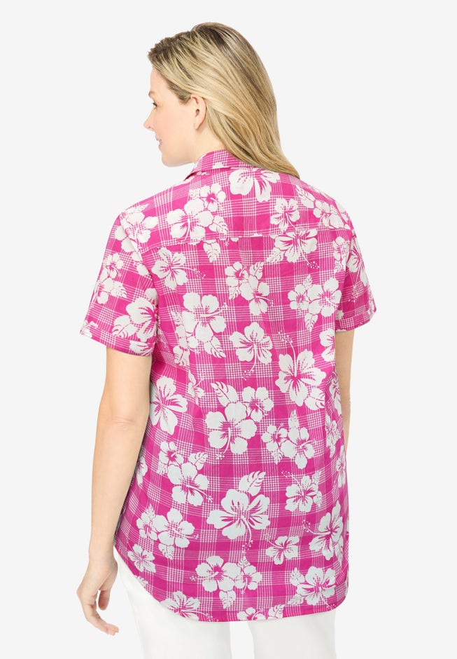 Short-Sleeve Cotton Campshirt image number 2