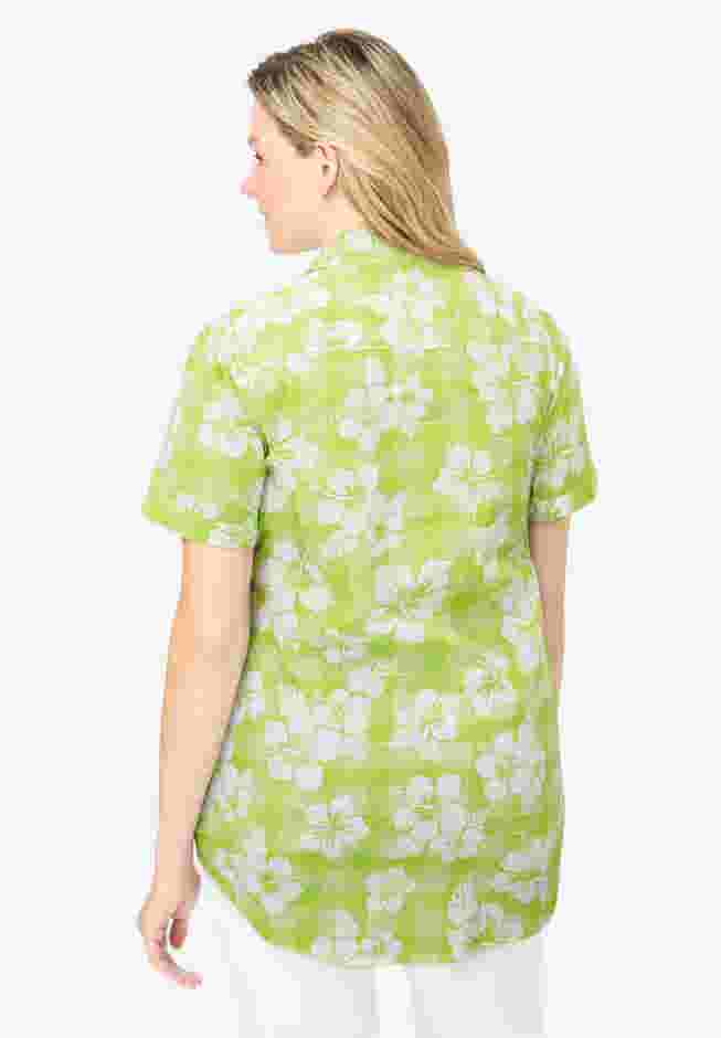 Short-Sleeve Cotton Campshirt image number 1