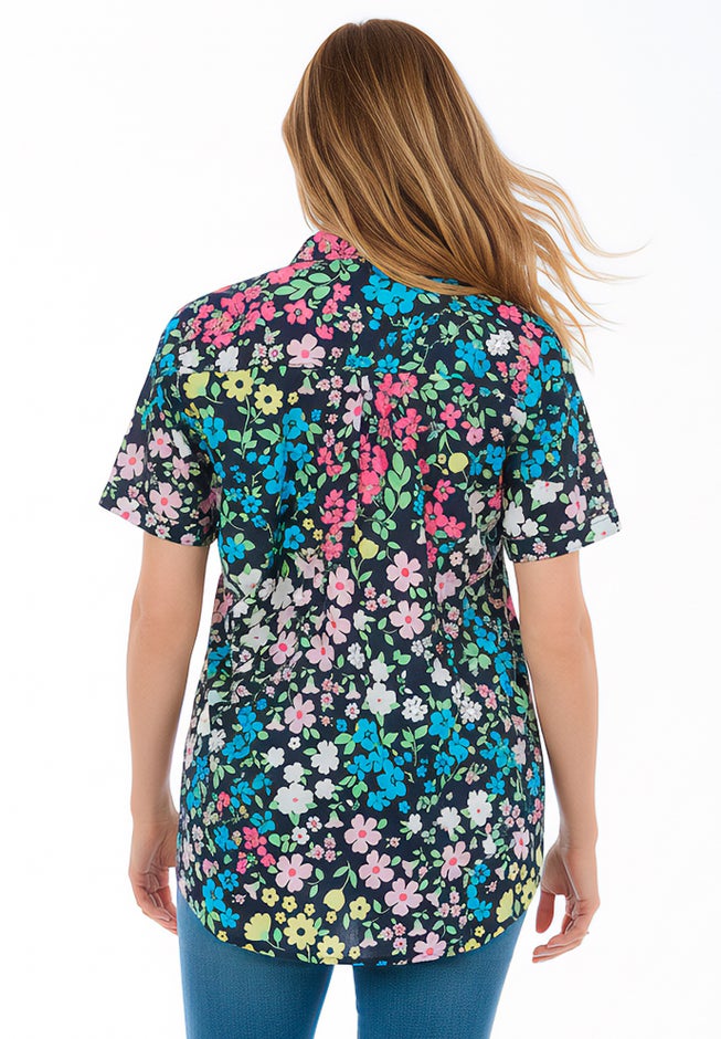 Short-Sleeve Cotton Campshirt image number 1