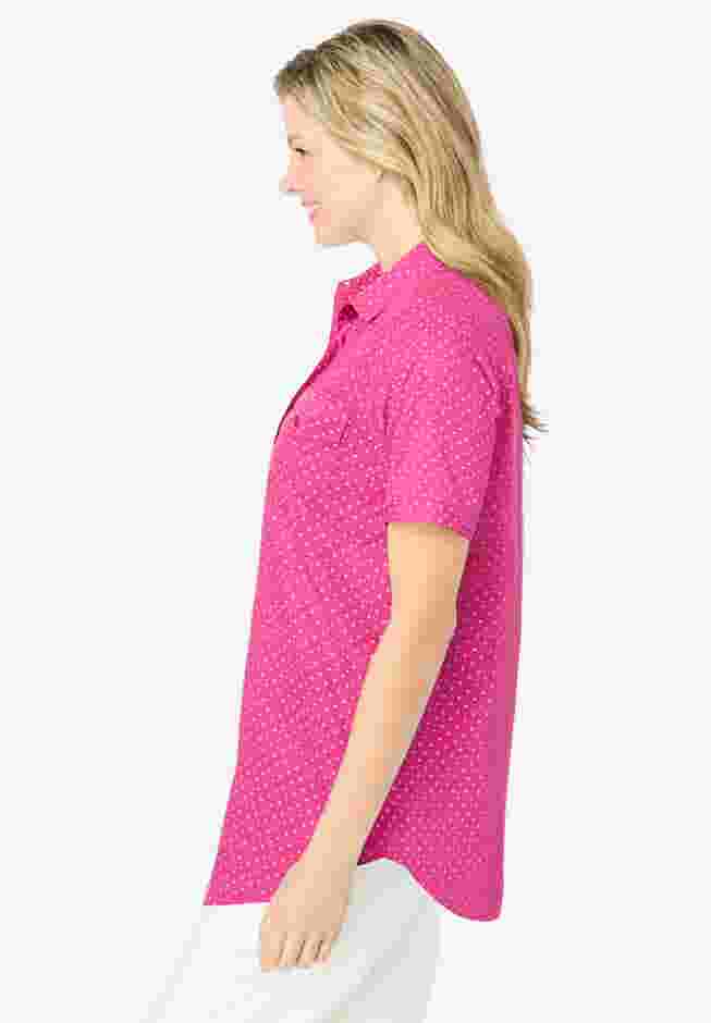 Short-Sleeve Cotton Campshirt image number 1