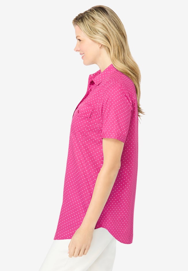 Short-Sleeve Cotton Campshirt image number 1