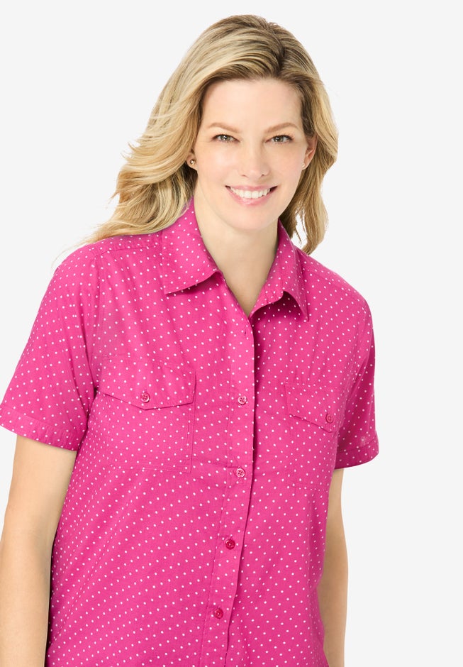 Short-Sleeve Cotton Campshirt image number 2