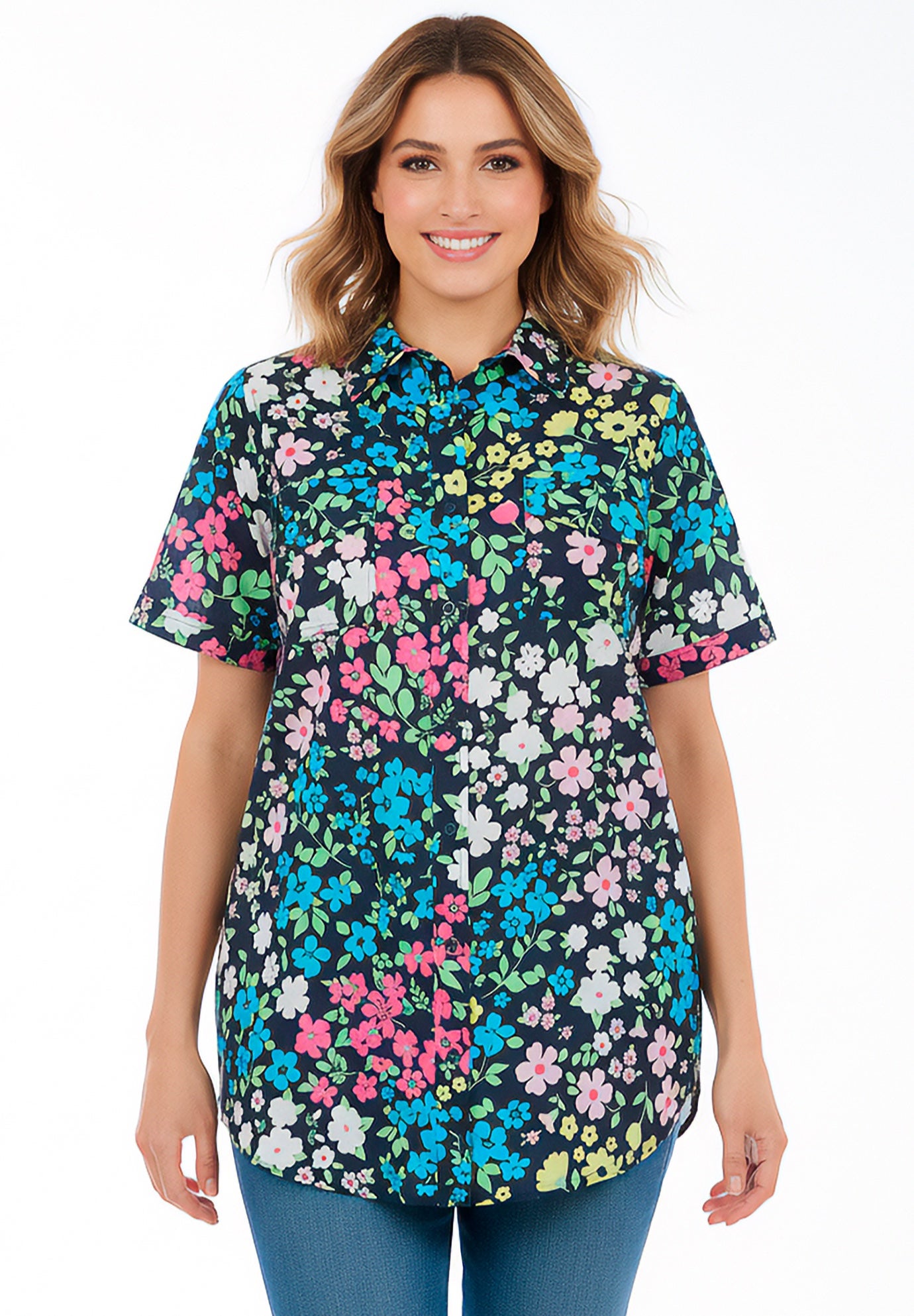 Short-Sleeve Cotton Campshirt image number 0