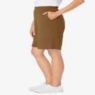 7-Day Straight-Leg Elastic-Waist Stretchy Knit Short image number null