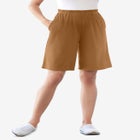 7-Day Straight-Leg Elastic-Waist Stretchy Knit Short image number null