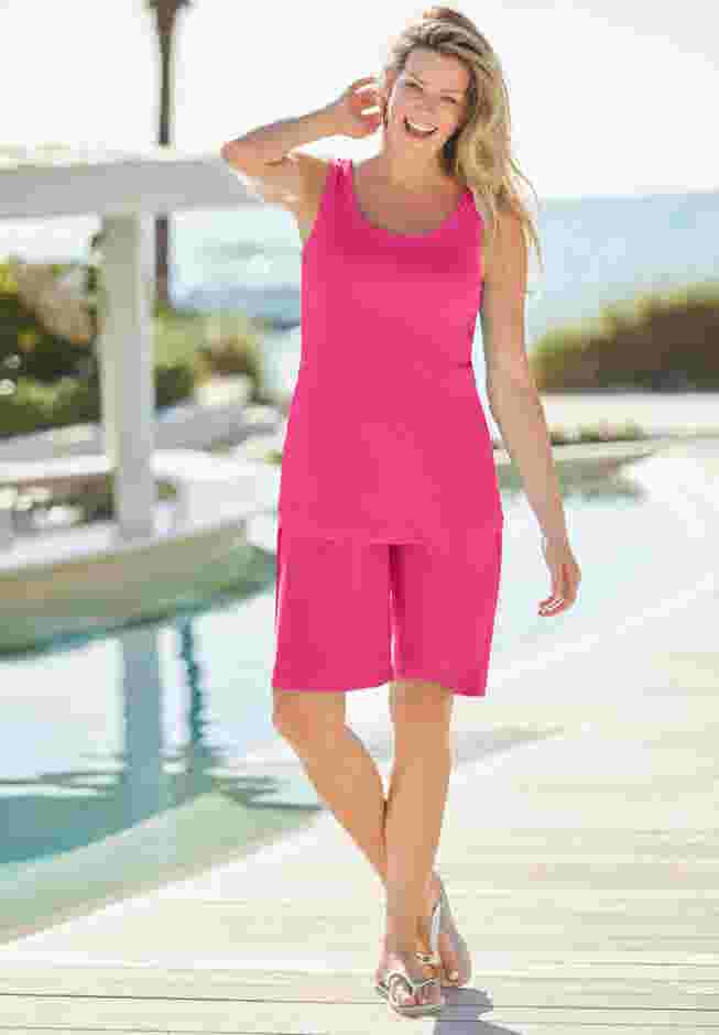 Elastic-Waist Knit Short image number 4