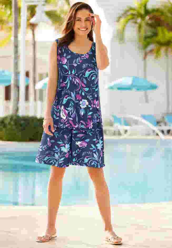 Elastic-Waist Knit Short image number 1