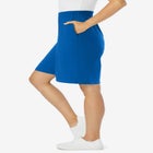 Elastic-Waist Knit Short image number null